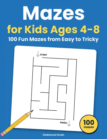 Cover of Maze Book for Kids Ages 4-8